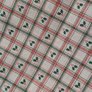 4 Yards Vintage Plaid Country Classics Christmas 1987 Fabric By Ameritex